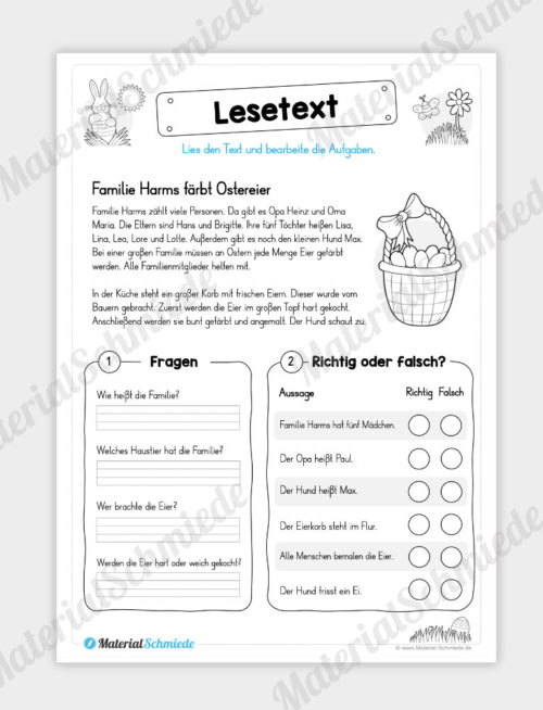 10 Lesetexte zu Ostern - Vorschau 03