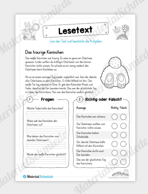 10 Lesetexte zu Ostern - Vorschau 07