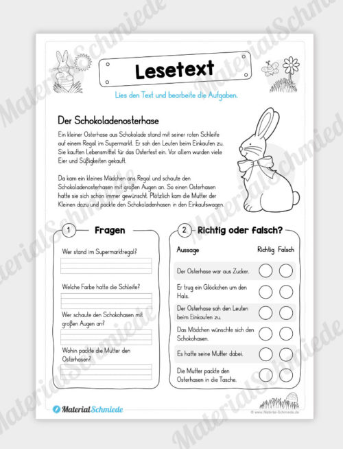 10 Lesetexte zu Ostern - Vorschau 05