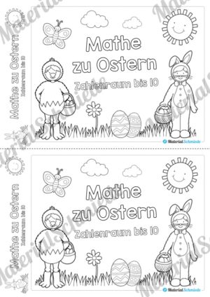 Mathe Übungen Ostern – Zahlenraum bis 10 (Vorschau 01)