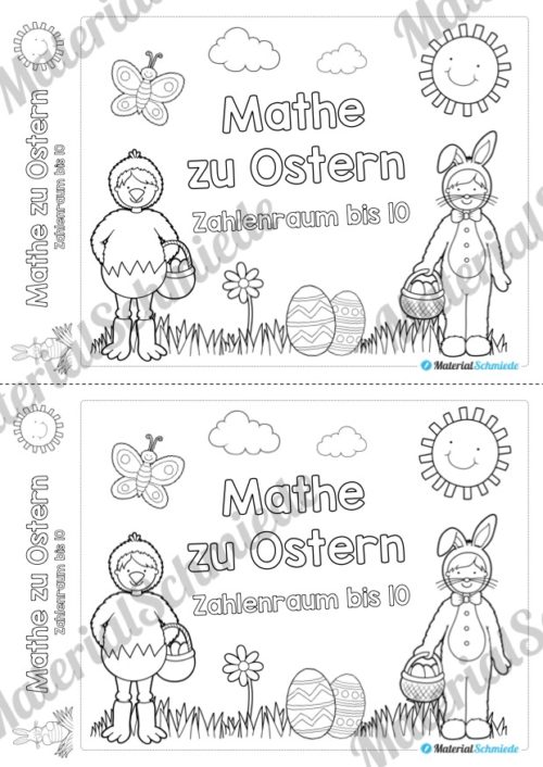 Mathe Übungen Ostern - Zahlenraum bis 10 (Vorschau 01)