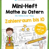 Mini-Heft Ostern: Mathe (Zahlenraum bis 10)