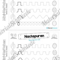 Mini-Heft: Ostern für die 1. Klasse (Nachspuren)
