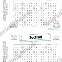 Mini-Heft: Ostern für die 1. Klasse (Suchsel)