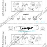 Mini-Heft: Ostern für die 1. Klasse (Lesespur)