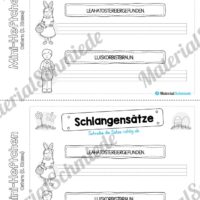 Mini-Heft: Ostern für die 2. Klasse (Schlangensätze)