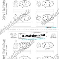 Mini-Heft: Ostern für die 2. Klasse (Buchstabensalat)