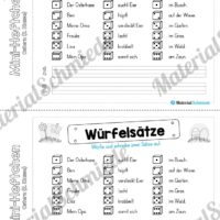 Mini-Heft: Ostern für die 2. Klasse (Würfelsätze)