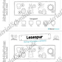 Mini-Heft: Ostern für die 2. Klasse (Mini-Lesespur)