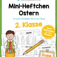 Mini-Heft Ostern: 2. Klasse (25 Arbeitsblätter)