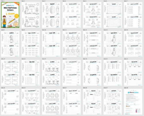 Mini-Heft Ostern: 2. Klasse (Überblick)