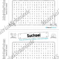 Mini-Heft: Ostern für die 3. Klasse (Suchsel / Suchwortgitter)