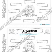 Mini-Heft: Ostern für die 3. Klasse (Adjektive finden)
