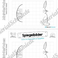 Mini-Heft: Ostern für die 3. Klasse (Spiegelbilder)