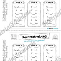 Mini-Heft: Ostern für die 3. Klasse (Rechtschreibung)