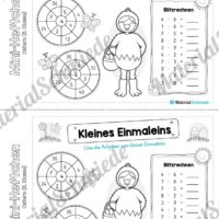 Mini-Heft: Ostern für die 3. Klasse (Kleines Einmaleins)