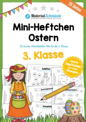 Mini-Heft Ostern: 3. Klasse (25 Arbeitsblätter)
