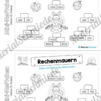 Mini-Heft: Ostern für die 4. Klasse (Rechenmauern)