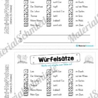 Mini-Heft: Ostern für die 4. Klasse (Würfelsätze)