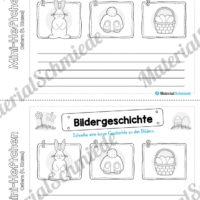 Mini-Heft: Ostern für die 4. Klasse (Bildergeschichte schreiben)