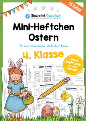 Mini-Heft Ostern: 4. Klasse (25 Arbeitsblätter)