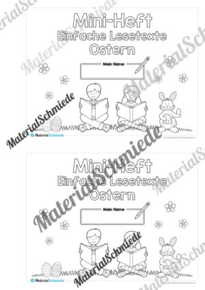 Lesetexte Ostern: Mini-Heft (1. & 2. Klasse) – Arbeitsblatt 01