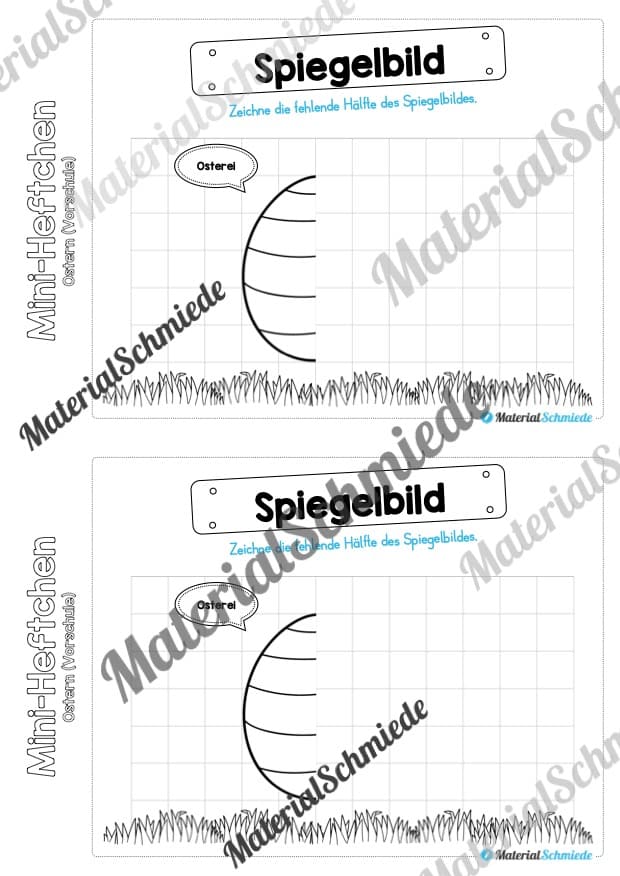 Mini-Heft: Ostern für die Vorschule (Vorschau 08)