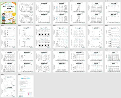 Mini-Heft Ostern: Vorschule (Überblick)