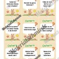 Plauderkarten: Thema Ostern (Lesespiel) - Arbeitsblatt 03
