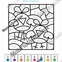 8 Rechenmalblätter zu Ostern im Zahlenraum bis 10 (Vorschau 02)