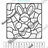 8 Rechenmalblätter zu Ostern im Zahlenraum bis 10 (Vorschau 08)