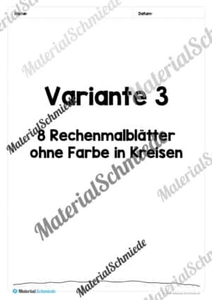 8 Rechenmalblätter zu Ostern im Zahlenraum bis 20 (Vorschau 09)