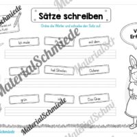 Erste Sätze schreiben: Schüttelsätze Ostern (Vorschau 01)