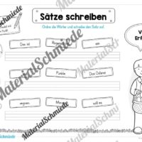 Erste Sätze schreiben: Schüttelsätze Ostern (Vorschau 02)