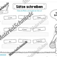 Erste Sätze schreiben: Schüttelsätze Ostern (Vorschau 04)