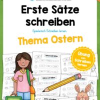 Erste Sätze schreiben zu Ostern