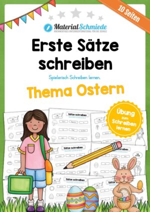 Erste Sätze schreiben zu Ostern