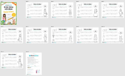Erste Sätze schreiben zu Ostern (Überblick)