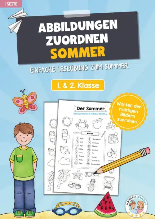 16 Abbildungen zum Sommer zuordnen