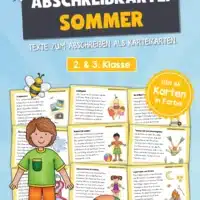 Abschreibkartei: Thema Sommer (12 Karten)