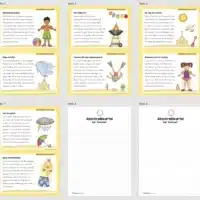 Abschreibkartei: Thema Sommer (Überblick)