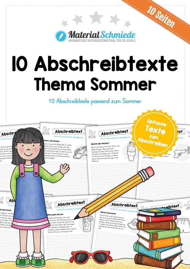 10 Abschreibtexte zum Sommer