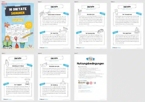 10 Diktate zum Sommer (Überblick)