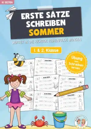 Sommer: Erste Sätze schreiben (10 Seiten)
