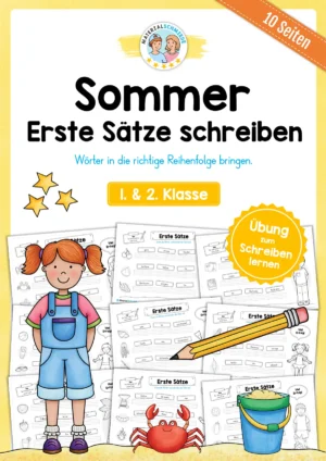 Sommer: Erste Sätze schreiben (10 Seiten)