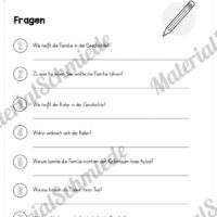 4 Geschichten zum Sommer (Picknick am See - Fragen)