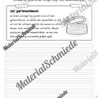 10 Abschreibtexte zum Sommer: Groß- und Kleinschreibung (2. Klasse) - Vorschau 01