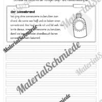10 Abschreibtexte zum Sommer: Groß- und Kleinschreibung (2. Klasse) - Vorschau 08