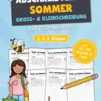 Abschreibtexte Sommer: Groß- und Kleinschreibung