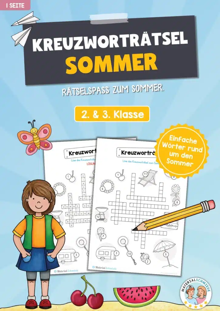 Sommer Kreuzworträtsel